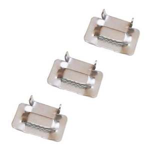 Boucle de câble en acier inoxydable FCJ 304, joints à ailettes, serrure à dents, boucle de <span class=keywords><strong>bande</strong></span> en acier inoxydable - Product Image 1