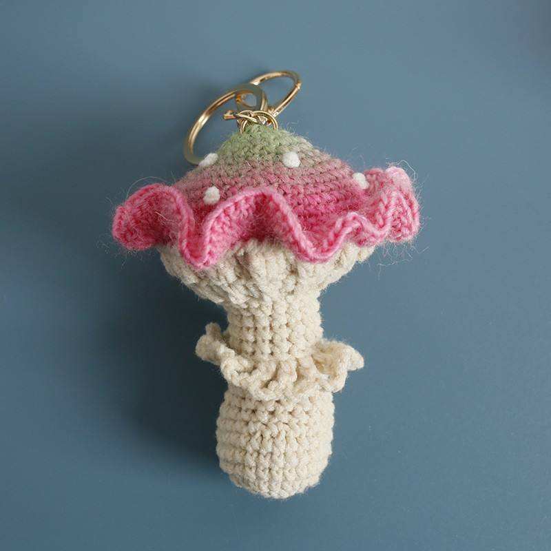 Exquisite Soft Vegetable Mushroom Plush 3d Shape Small Crocheted ...