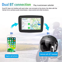 Écran de navigation GPS pour moto Écran tactile de 5 pouces avec CarPlay sans fil Android Auto IP67 étanche