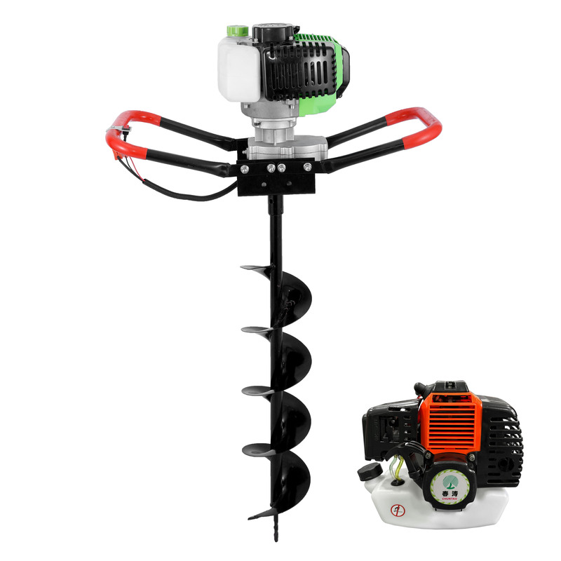 Gasoline Tree Planting Earth Auger 52CC