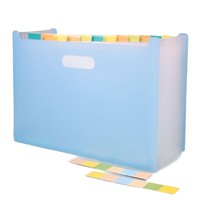 Sac d'accordéon horizontal A4 PP grande capacité étudiants papier de test vertical multicouche classeur organisateur de documents