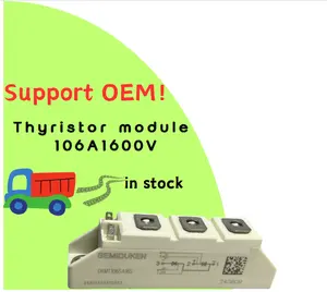DKMT106SA16S is an analogue of SKKT106 Thyristor Module 106A 1600V DKMT106SA16S for softstart AC motor control