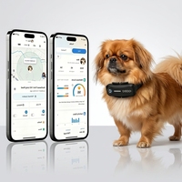 Rastreador GPS Avanzado para Perros con Seguimiento 24/7, Alcance Ilimitado, Geocercas, Recordatorios, Datos de Actividad y Salud, Diagnóstico por IA y Correa Larga de Silicona