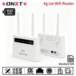 DNXT 4g lte wifi router LTE Cat4 2.4GHz wifi 6 router 4000mAh WAN/LAN 4g <b>modem</b> 300Mbps WPS 4g lte usb <b>modem</b> Home Use - Product Image 1