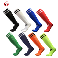 Chaussettes de football respirantes et antidérapantes pour garçons et filles, en polyester, longues, au-dessus du genou, pour le sport, modèle CJM621