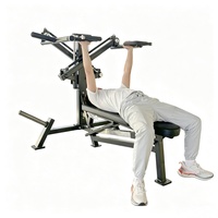 Machine de musculation 3-en-1 FID pour pectoraux et épaules, banc réglable plat, incliné et décliné pour entraînement de la partie supérieure du corps à domicile ou en salle de sport