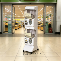 Distributeur automatique de capsules Gacha à monnayeur, mini machine à œufs torsadés en métal pour jouets en capsule