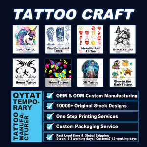 Adesivi per Tatuaggi Temporanei a Forma di Labbra, Tatuaggi a Cuore per Viso e Corpo per San Valentino e Feste di Addio al Nubilato, Impermeabili, Vendita all'Ingrosso OEM - Product Image 4