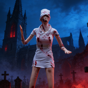 Infirmière <span class=keywords><strong>Zombie</strong></span> Animatronique Horreur pour Femmes Adultes Halloween Sanglante - Product Image 3