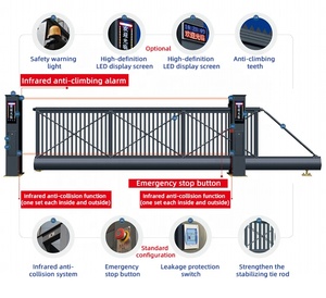 Diseño <span class=keywords><strong>de</strong></span> Puerta Principal Automática, Puertas Industriales <span class=keywords><strong>de</strong></span> Entrada, Puerta Corredera Eléctrica <span class=keywords><strong>para</strong></span> Entrada <span class=keywords><strong>de</strong></span> Vehículos, Puertas Cantilever <span class=keywords><strong>para</strong></span> Exteriores <span class=keywords><strong>de</strong></span> Fábrica - Product Image 5