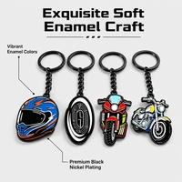 Badge émaillé personnalisé pour casque de moto (épingle de motard, emblème de course moto pour cadeau de club) Porte-clés métallique en gros d'usine