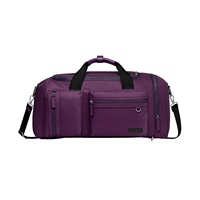 Sac de voyage en polyester de haute qualité, grande capacité, résistant à l'eau, avec poche pour articles mouillés, lavable en machine, sac de sport, sac à dos pour les voyages