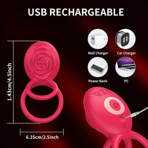 Giocattolo all'ingrosso della fabbrica coppia di piacere che condivide la stimolazione clitoridea della vibrazione dell'anello sottile - Product Image 3