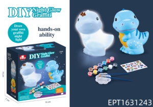 EPT Creatieve <span class=keywords><strong>DIY</strong></span> Graffiti Vinyl Nachtlamp Kit Schilderset met Lichtknop Batterij Inbegrepen Educatief Creatief Speelgoed - Product Image 3