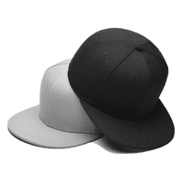 Gorra de Béisbol Acrílica de 6 Paneles con Visera Plana de PVC, Logotipo Personalizado Bordado, Estilo Hip-Hop Unisex, Protección Solar, Ajustable para las Cuatro Estaciones