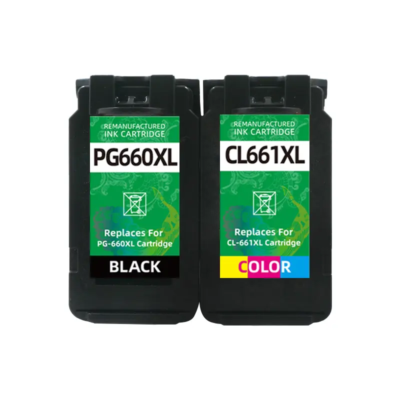 Hicor remanufaturado PG-660XL pg660xl cl661xl Compatível para impressoras canon pg 660 cl 661 Pixma TS5360/5365/7260