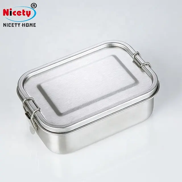 Nicety Hot Selling Factory Price Food Storage Customized 304 stainless steel lunch box for kids adults camping