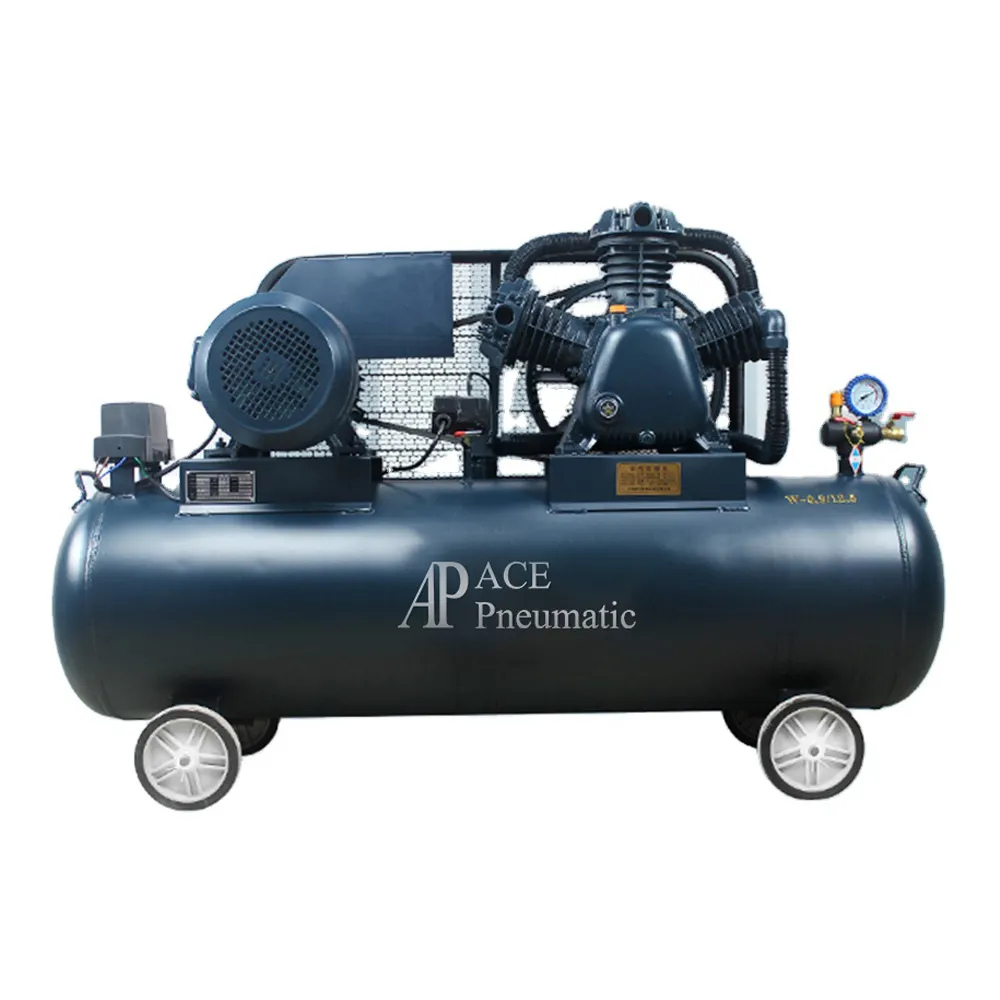 Compressore d'aria a pistone Ace 8 Bar 3 Hp 90 L compressore elettrico con trasmissione a cinghia compressore d'aria portatile a due cilindri