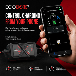 Chargeur de batterie intelligent avec contrôle Bluetooth et application, nouveau design, 6V 12V 1A 4A, chargeurs de voiture intelligents, affichage LED, indice de protection IP65 - Product Image 6
