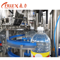 Ligne de production de machines de remplissage d'eau en bouteille de 5 L et 10 L pour l'eau pure et l'eau minérale