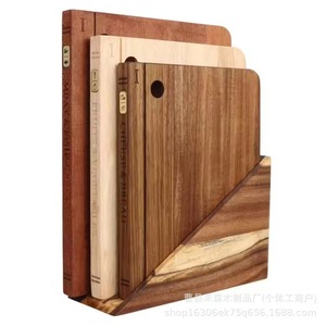 Juego de tablas de cortar de madera con forma de libro, con soporte, antimoho, fácil de limpiar, para uso en la cocina - Product Image 5