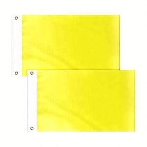 Banderas Personalizadas de 12x18 Pulgadas para ATV, UTV y Embarcaciones en Amarillo, Azul y Naranja con Poliéster Ecológico y Asta de Fibra de Vidrio - Product Image 2