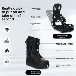 Juego de Snowboard de montaña para niños y adultos profesionales Unisex para temporada de invierno equipo de tallado de estilo libre de esquí al aire libre para esquiar - Product Image 5