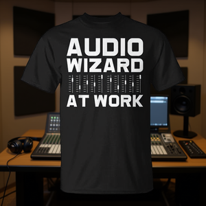 Maglietta promozionale per tecnico del suono Audio Wizard at Work - Product Image 3