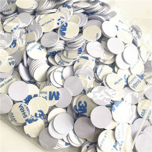 Цифровой умный программируемый URL водонепроницаемый липкий 25 мм 0,98 дюймов Nfc ПВХ карты в форме монеты Rfid - Product Image 4