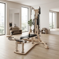 Reformer Pilates en bois d'érable avec tour et chaise, machine de Pilates et d'étirement combinée