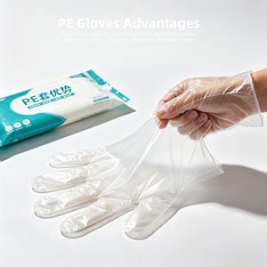 <span class=keywords><strong>Gants</strong></span> en PE à usage unique, de qualité alimentaire, épaissis, imperméables et résistants à l'huile, <span class=keywords><strong>gants</strong></span> en film plastique transparent pour la restauration - Product Image 5
