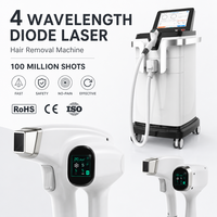 Machine d'épilation au laser à diode 808nm 940nm à double longueur d'onde, système de refroidissement indolore permanent, professionnel pour les spas de beauté