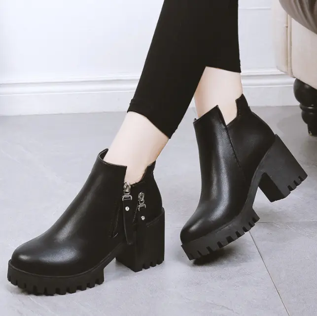 cy30134a women boots new design fashion boots for ladies high quality europe style women half boots