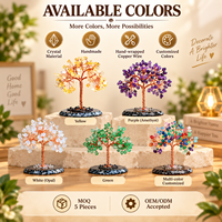 Ornements modernes de qualité supérieure, décoratifs, en améthyste, opale, cristal, arbre de richesse pour la décoration intérieure, décoration de table