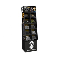 Présentoirs en carton personnalisés pour casquettes avec logo, présentoirs en carton ondulé pour gants, unités en carton.