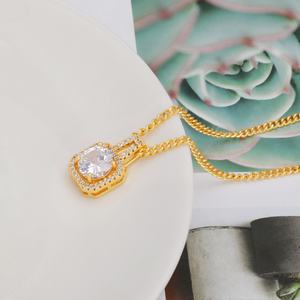 JXX 2023 JDZ-159 Collar con Colgante de Estilo Clásico Personalizado con Circonita y Oro de 24K, Joyería Moderna para Mujeres y Niñas, Hecho de Latón - Product Image 5