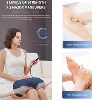 Masseur pour les genoux, appareil chinois qui augmente la circulation sanguine par vibration, masseur japonais pour les jambes, les mollets et les pieds avec chaleur