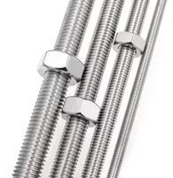China Factory Supply DIN 975 Full Thread Round Head Threaded Rods in Stock Metric Steel Threaded Stud for Construction