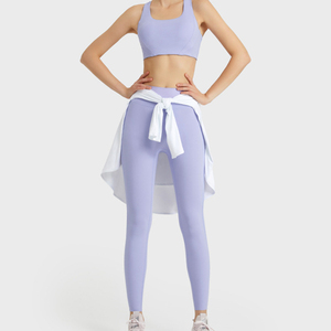 Pantalon de yoga taille haute pour femme avec design sans couture sans malaise imprimé de levage de hanche mince pour la course à pied et le fitness - Product Image 2