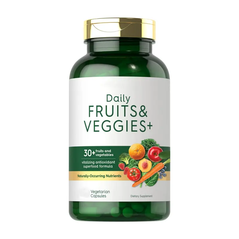 Integratori di frutta e verdura capsule di frutta e verdura vegetariano senza glutine formula super food