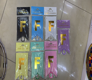 Tela de banderín Feliz, Bandera de Fiesta, Colores - Product Image 3