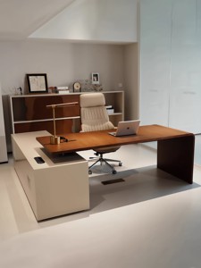 Bureau <span class=keywords><strong>de</strong></span> direction/ordinateur <span class=keywords><strong>de</strong></span> haute qualité et luxueux, poste <span class=keywords><strong>de</strong></span> travail exécutif raffiné et minimaliste. - Product Image 3