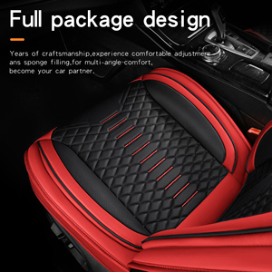 Housses de siège universelles en <span class=keywords><strong>cuir</strong></span> PU FXAP pour <span class=keywords><strong>Jeep</strong></span> <span class=keywords><strong>Renegade</strong></span> Fiat 500X, résistantes à l'usure, motif diamant, ensemble complet - Product Image 5