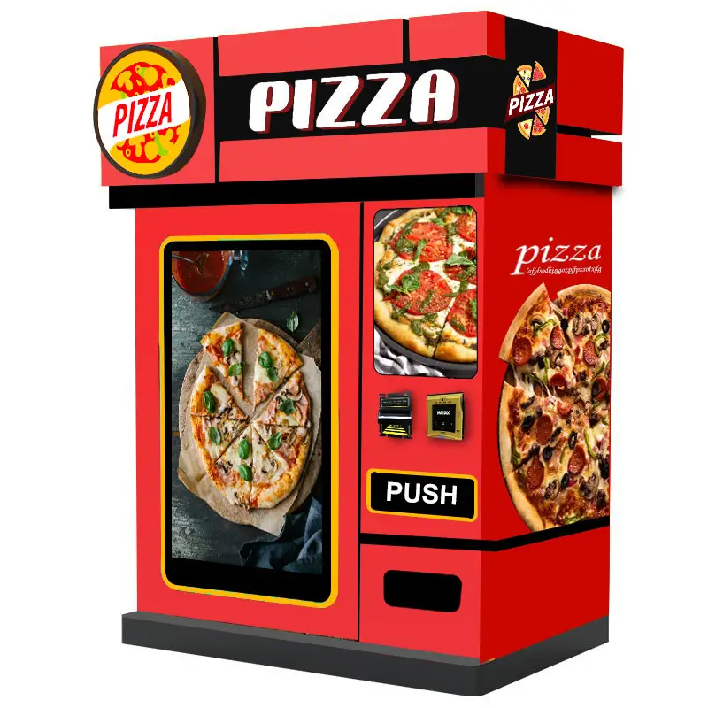 Outdoor Business Self-Service Pizza Automaten Koken Hot Voedsel Volautomatische Pizza Automaten