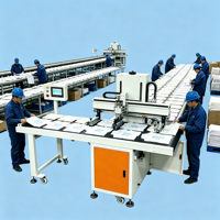 Nouvelle machine d'impression sérigraphique à plateau plat à grande vitesse Meichao avec convoyeur automatique pour l'impression de t-shirts, sacs de courses, cartes en papier et étiquettes