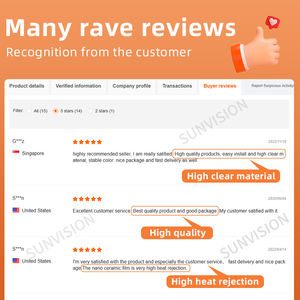 Sun Guard รถ Nano เซรามิคฟิล์ม UV400ฟิล์ม Top คุณภาพสัตว์เลี้ยงการปฏิเสธ IR Solar Glass หน้าต่างฟิล์ม100% UV <span class=keywords><strong>Ray</strong></span> Block - Product Image 3