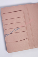 Portefeuilles personnalisés de luxe A4 A5 A6 A7 en cuir PU grainé, organiseurs de budget, classeurs à 6 anneaux pour économiser de l'argent