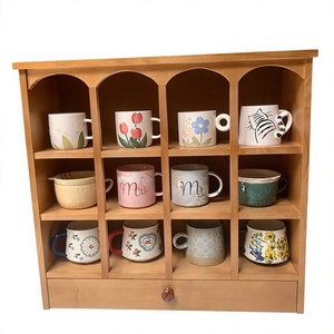 Wooden Mug <b>Rack</b> Stand Rustic Style Handmade Tree Design For Living Room <b>Storage</b> Holders & <b>Racks</b> - Product Image 6