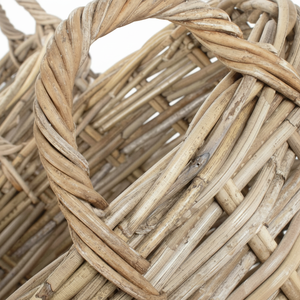 ตะกร้าหวายสานฐานโค้ง - Product Image 1