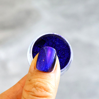Pigment magnétique effet œil de chat à forte alignement - Pigment magnétique effet caméléon avec effet néon galaxie hyper-évolutive pour le nail art